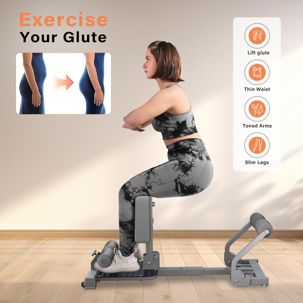 Squat Machine, Sissy Squat Machine Home for Deep Sissy Squats, Ab Workout Equ...