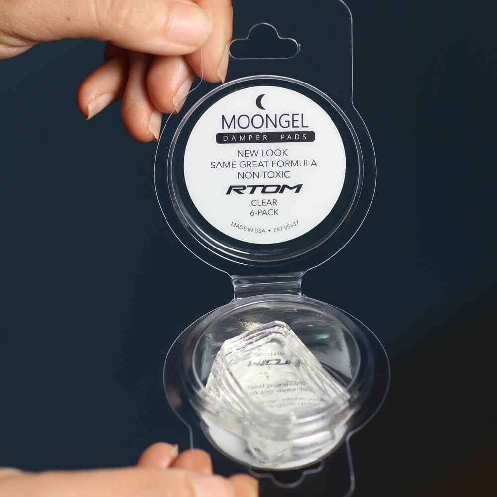 Moongel Drum Dampeners Clear 6-pack