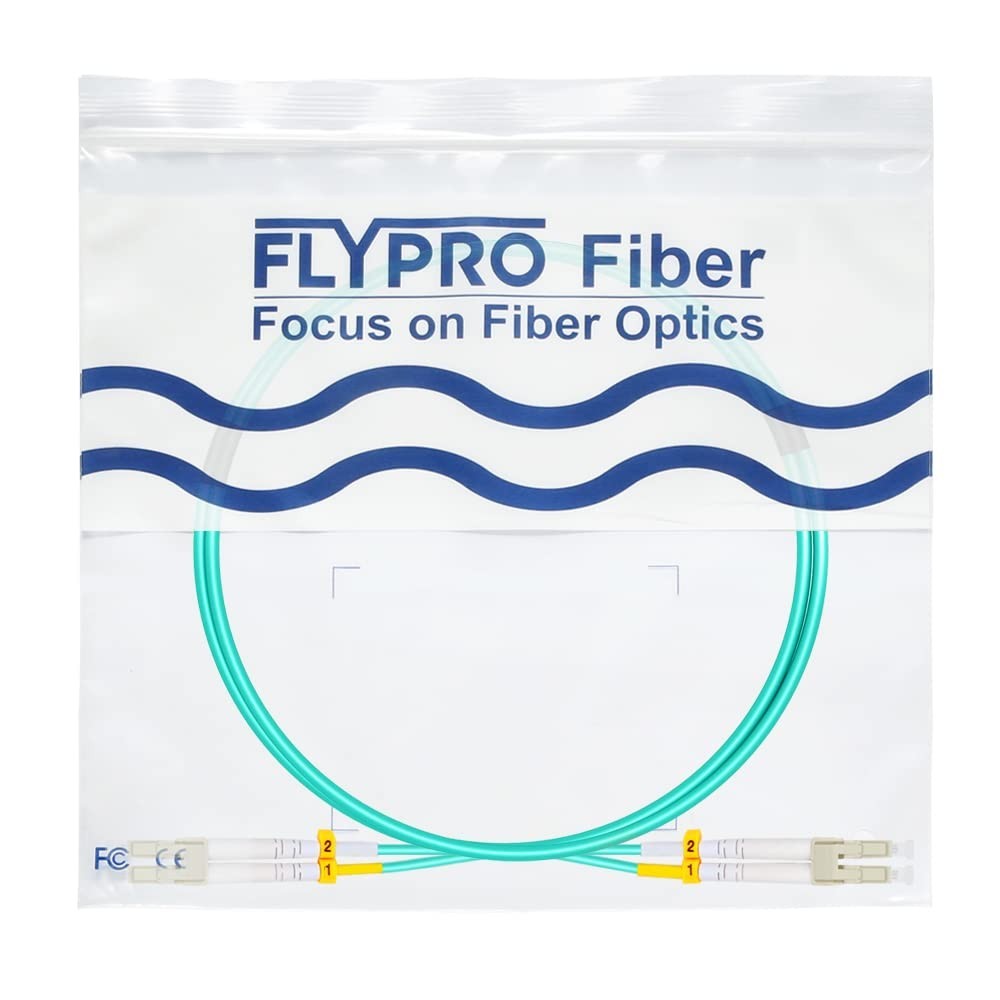 Bend Insensitive 1M LC-LC Fiber Optic Patch Cable, OM3 Multimode, Eco-Friendly