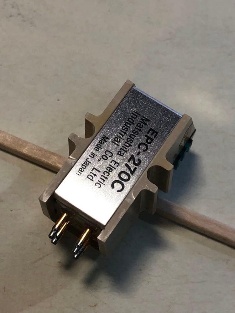 Technics EPC270C Cartridge Headshell without stylus working Tested Japan