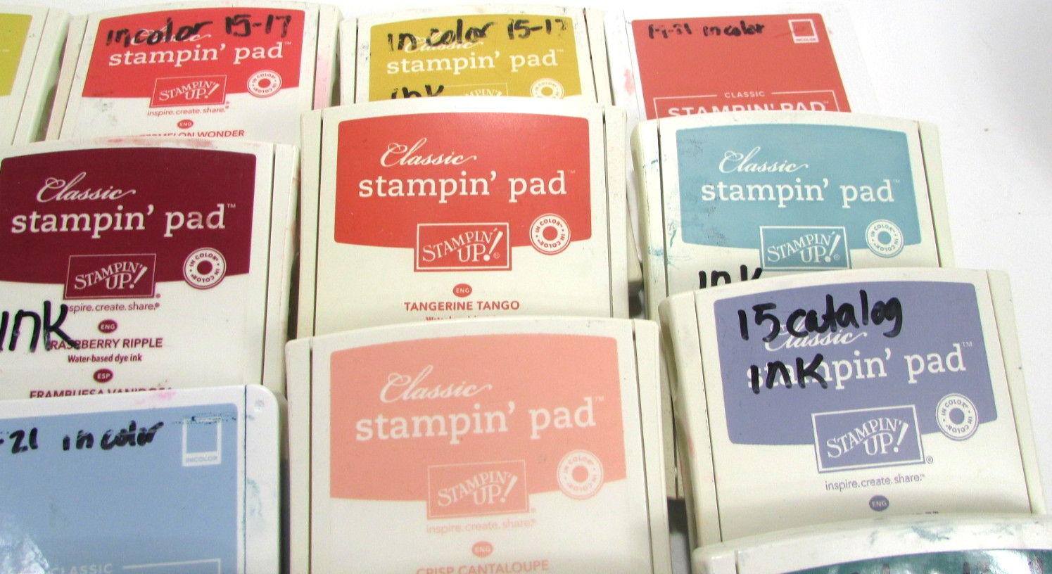 *READ* Stampin’ Up! Ink Pads Lot Of 27 - Some Retired - 6 Marked NO INK