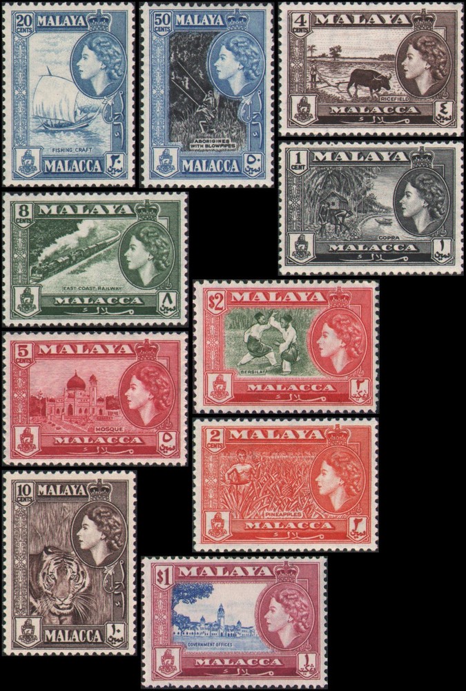 Malaya-Malacca #45-54 MH