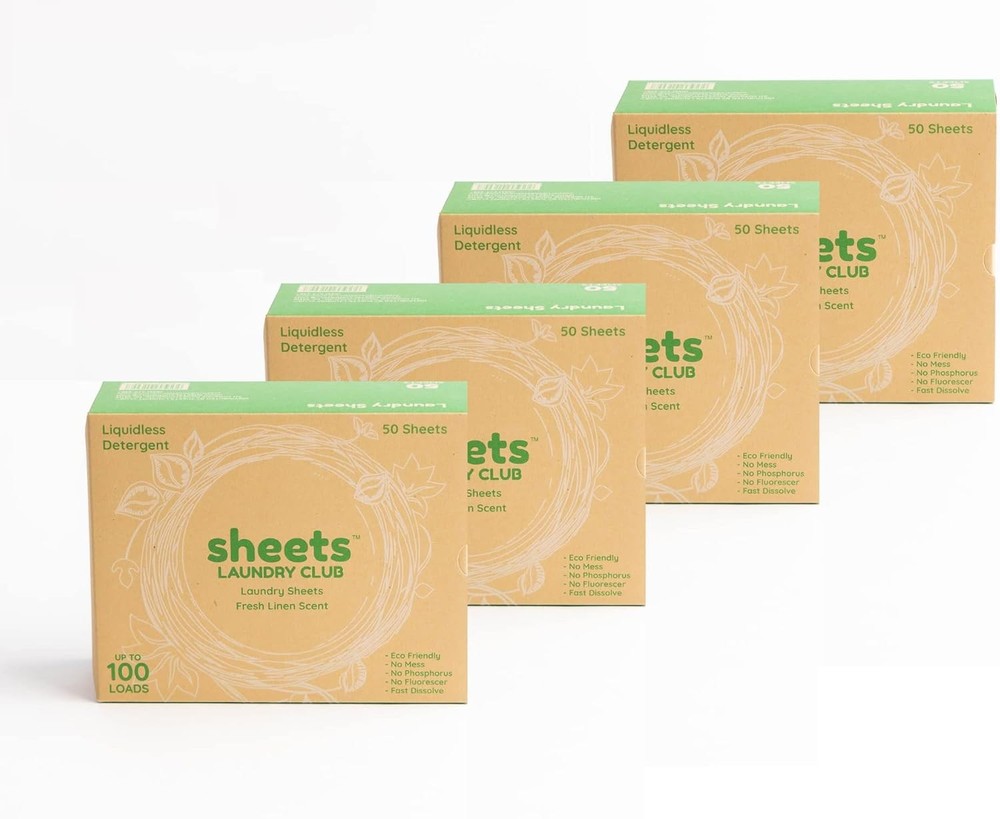 Sheets Laundry Club - Liquidl Laundry Deternt Sheets, 400 Loads -