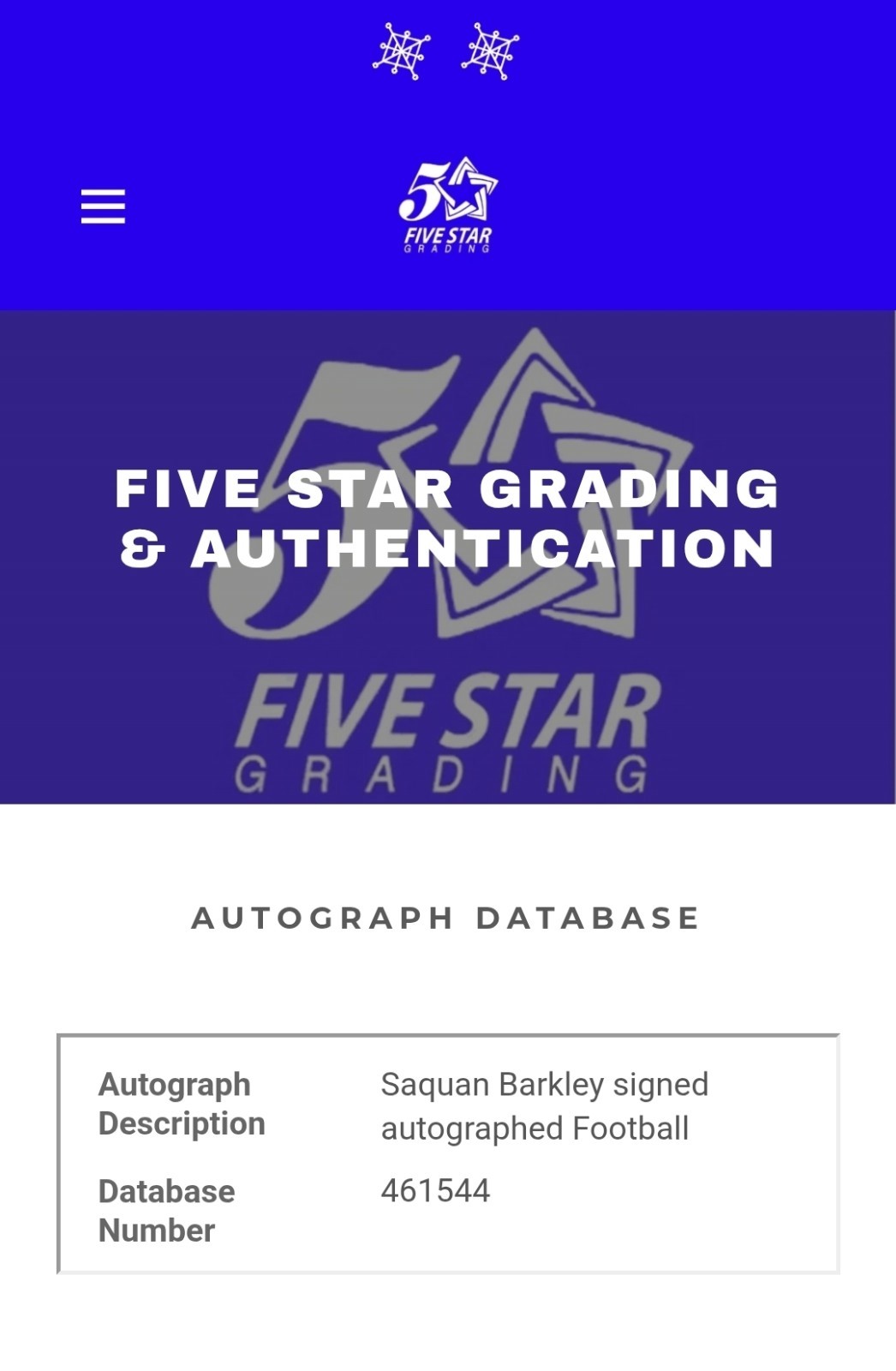 🔥 Saquon Barkley Signed Full Size Football w/COA Eagles SB Champs WOW!