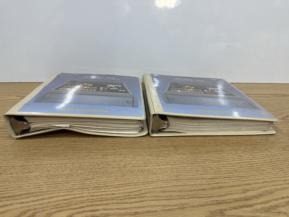 grass valley group model 100 video switcher Volume 1 & 2 System Manuals