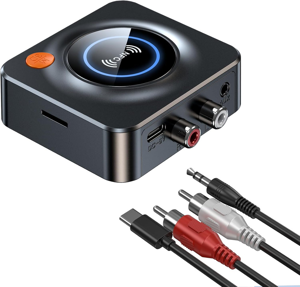 Bluetooth Receiver for Home Stereo, AUX RCA to Bluetooth Adapter for Old Speaker