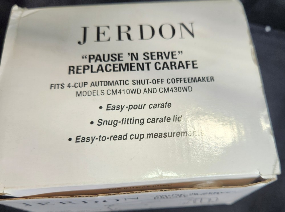Pause 'n Serve Replacement Carafe fits 4-cup- Jerdon