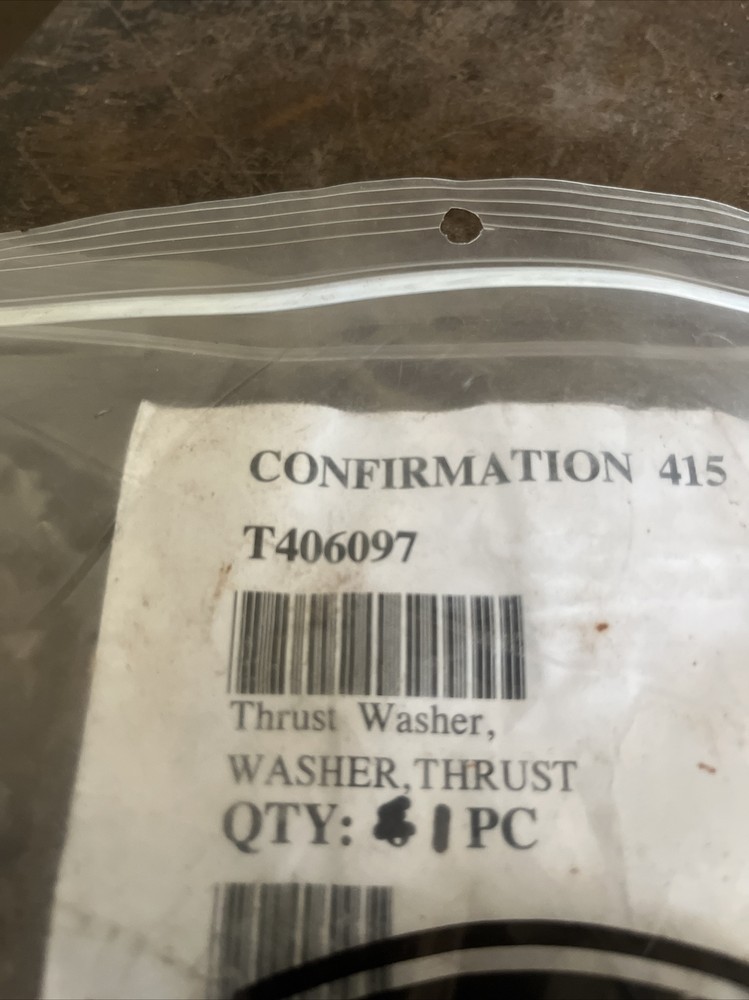 NOS John Deere OEM Thrust Washer T406097