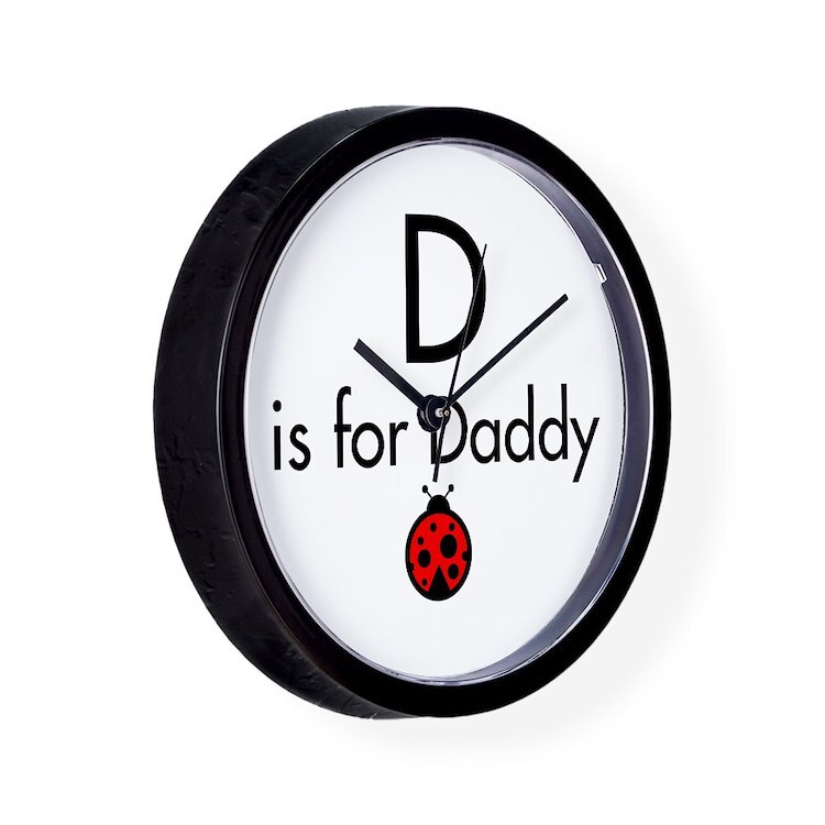 CafePress Ladybug Daddy 10" Wall Clock (121754623)
