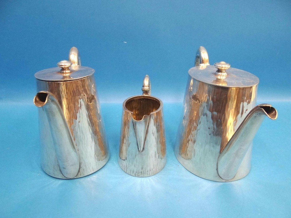 Antique Silverplated Hallmarked BB 95 Pitchers Teapots Creamer Serving Set Old