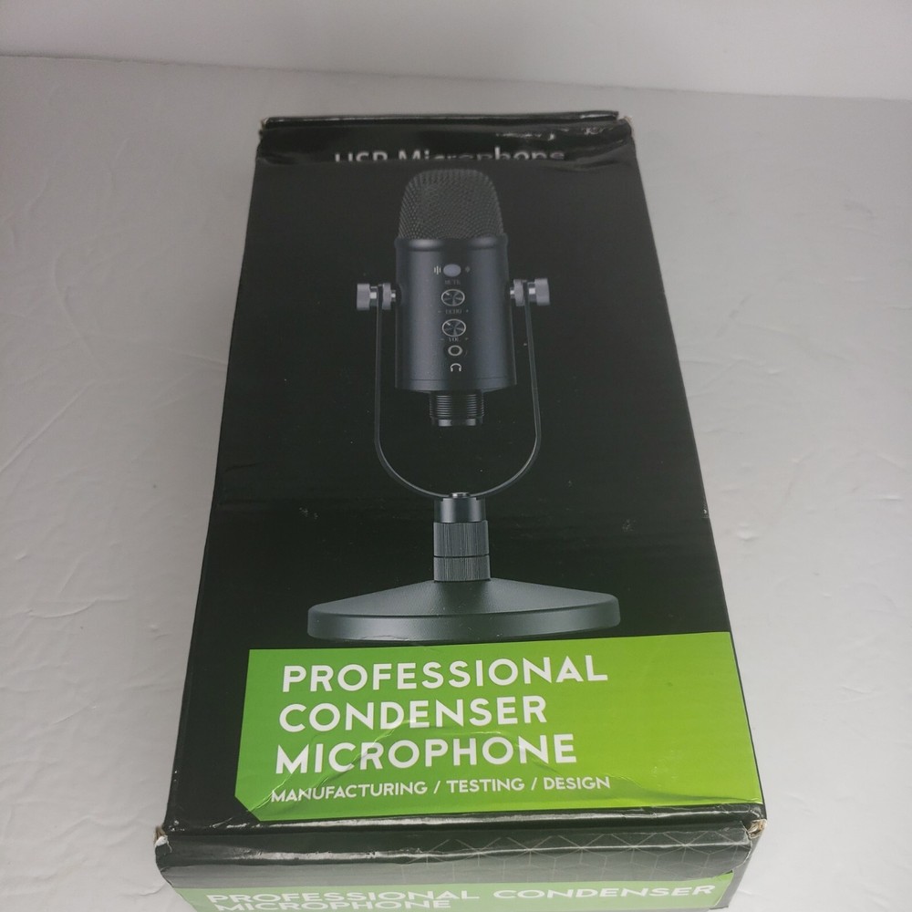 Mercase USB Condenser Microphone for PC/Micro/Mac/iOS/Android with Noise Cancel