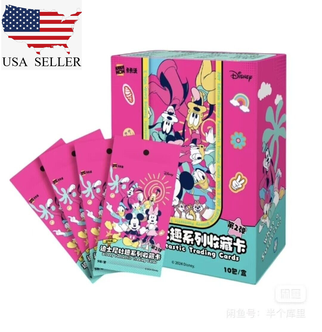 Kakawow Disney Fun Series Collectible Cards Type 2 Booster 1 Box 10 Pack New  US
