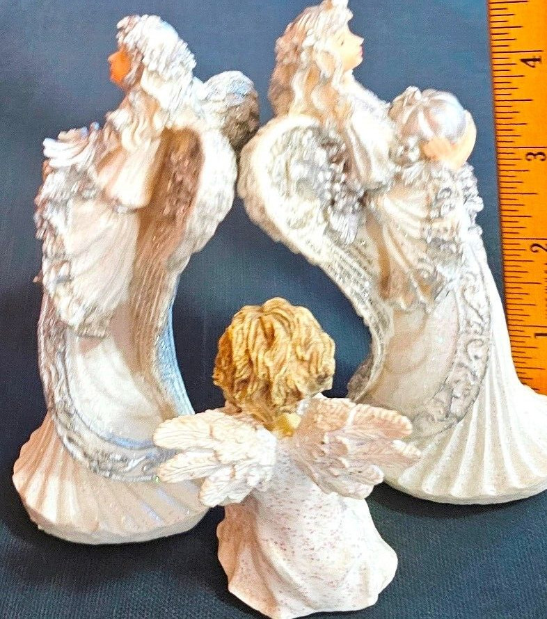 3pc Decorative Resin Angel Figures