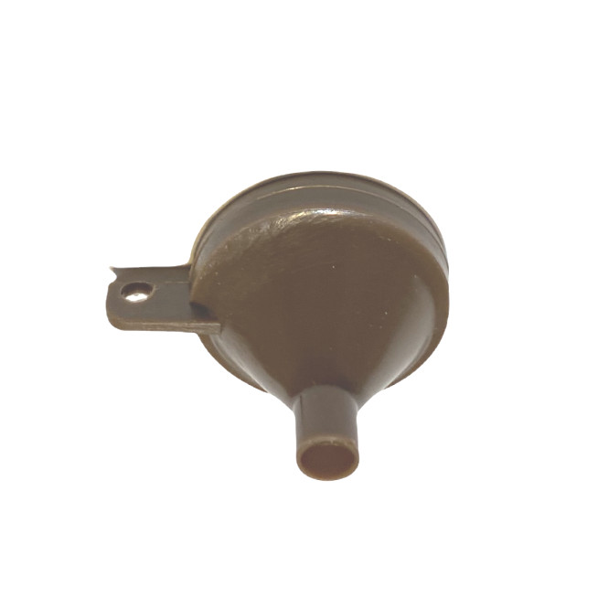 Two Small Black Powder Funnels for Muzzleloader w/ Keychain Loop - Brown