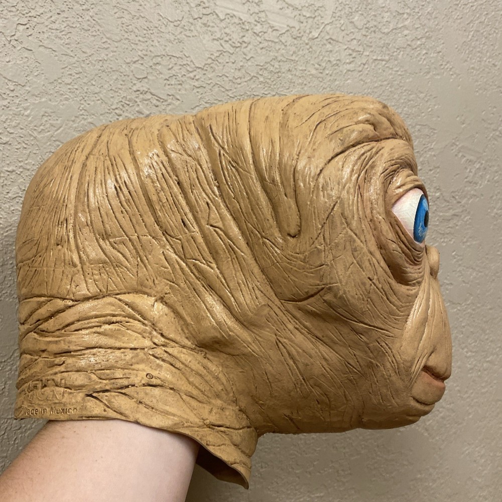 VTG E.T. Extra Terrestrial Rubber Mask Universal Studios Rare FUN Halloween EUC