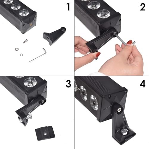 Universal Side Mounting Bracket for Double Row Straight or Curved LED Light
