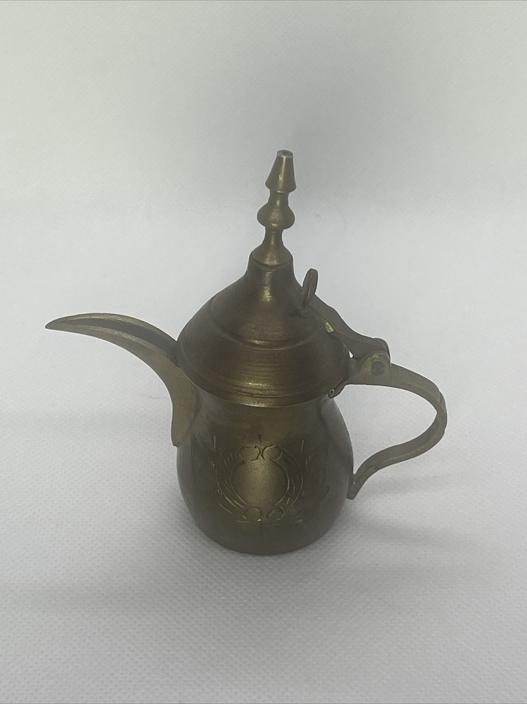Antique/vintage Brass Middle Eastern Dallah Coffee Tea Pot Turkish Arabic