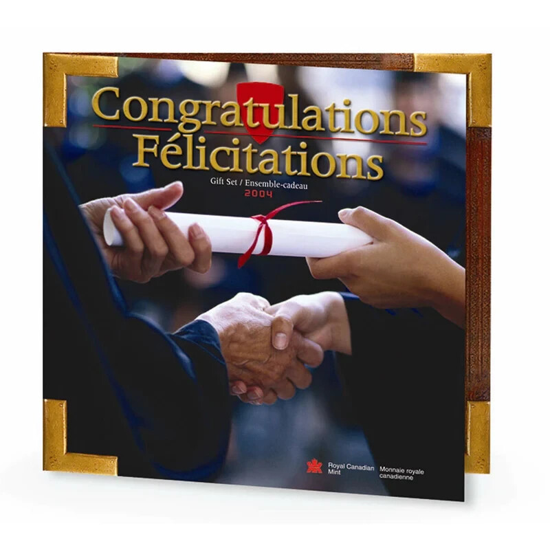 🇨🇦 Uncirculated 2004 Graduation Congratulations Gift Set Canada