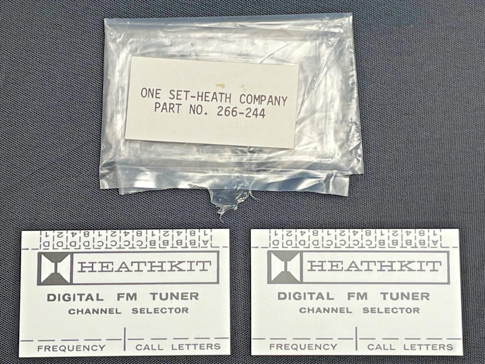 Vintage Heathkit AJ-1510 Programming Cards