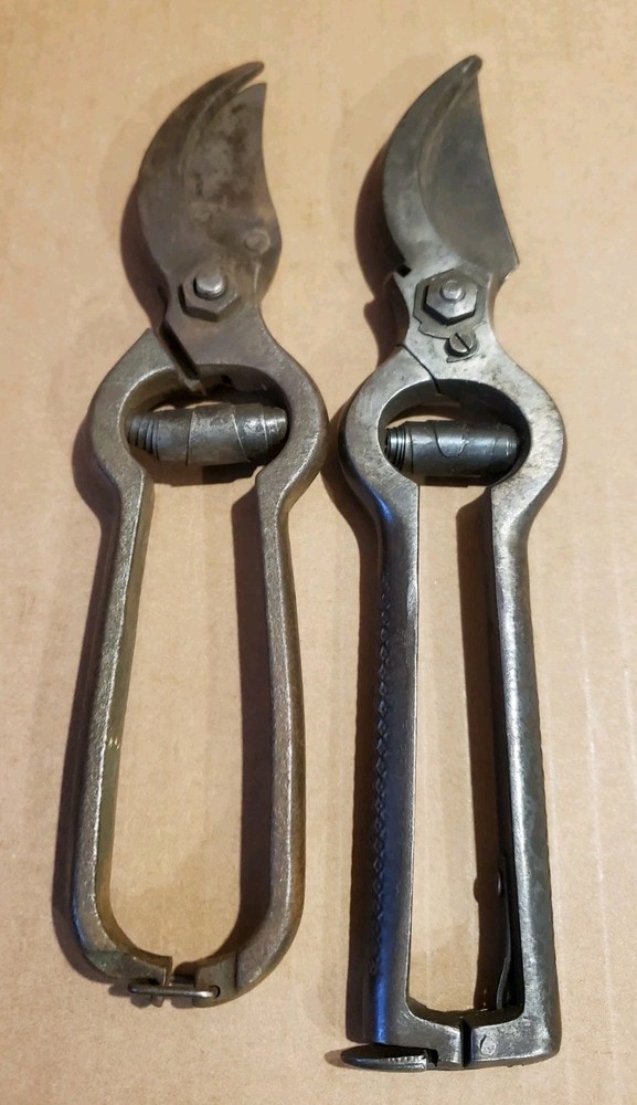 2 Vintage Hand Pruning Shears,Eclipse,Other,Old Garden Tools