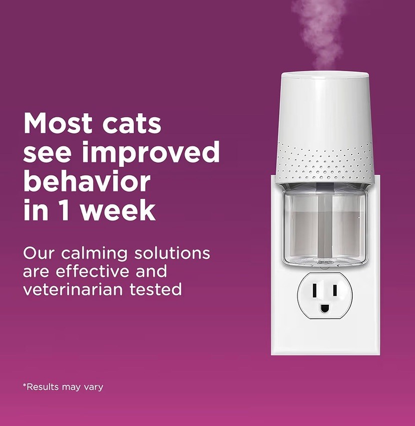 COMFORT ZONE 6 Pack Cat Calming Diffuser Refills; 30-day Refills; Pheromones