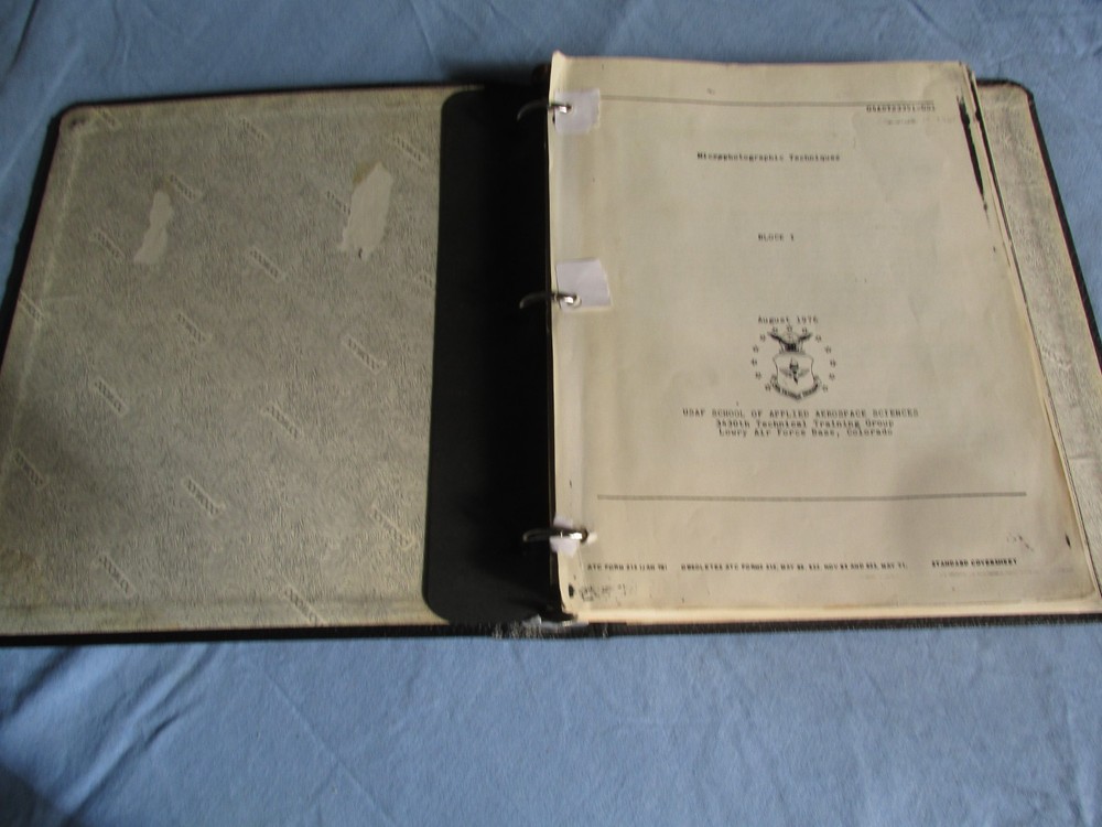 1976 USAF School of Applied Technical Training Manuals Micrographic techniques