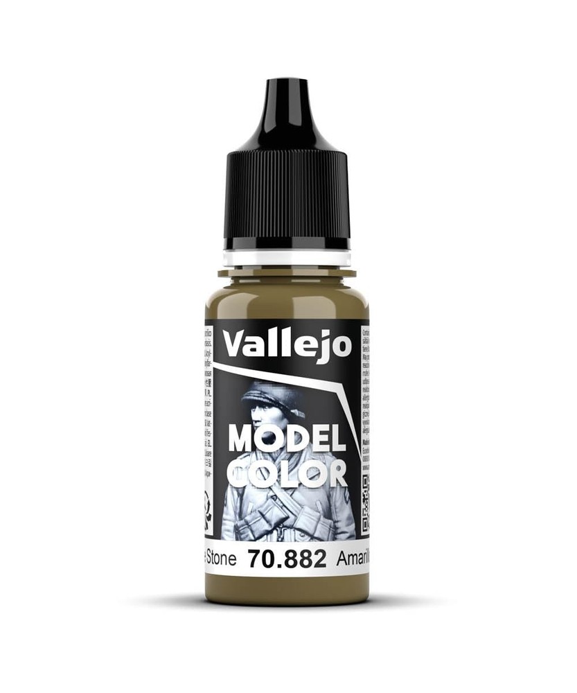 Vallejo Middle Stone Model Color Paint, 17ml