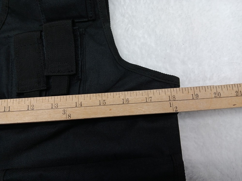 Crosman Elite Black Tactical Vest multiple pockets adjustable Small