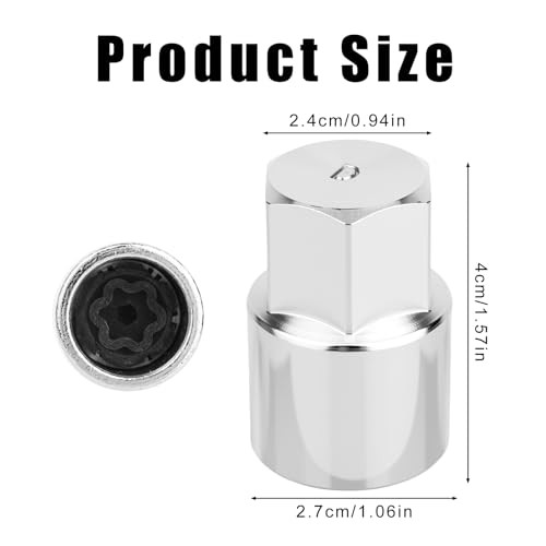 D-Wheel Locking Nut Removal Tool, Premium Durable Locking Wheel Nut Socket