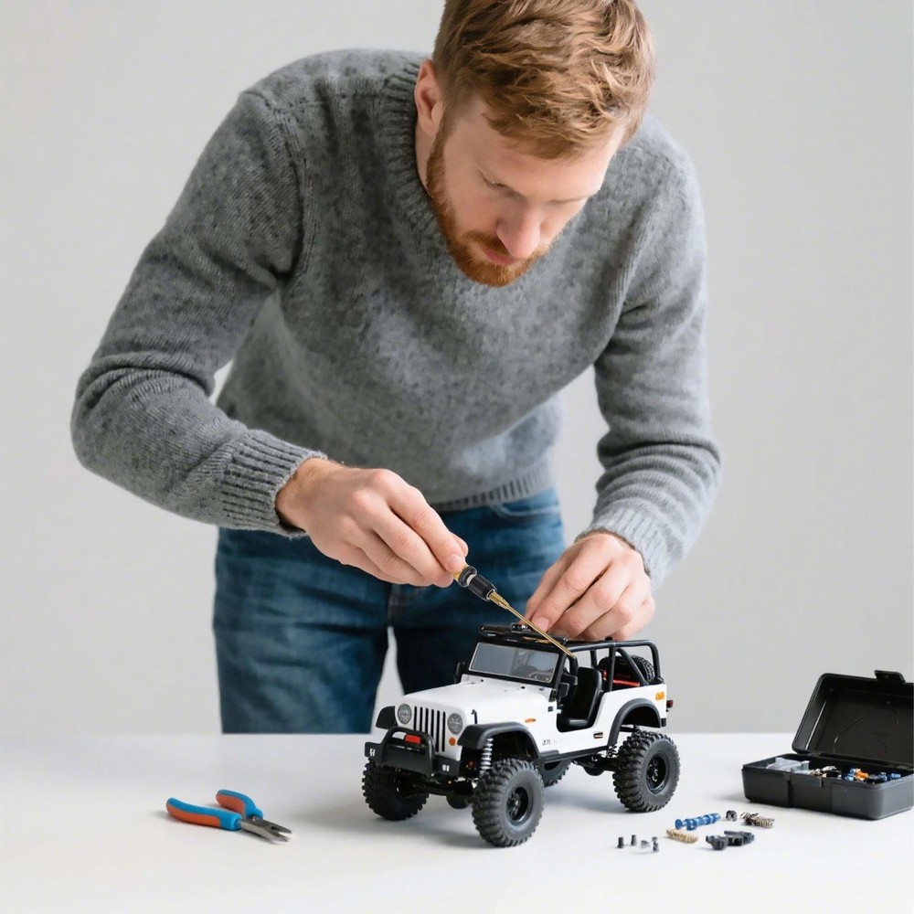 RC Assembly Tool Kit with Hex Bits Nut Screwdriver Cross Driver and Bit Holder