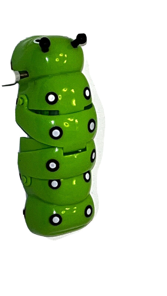 Green 3 1/2" Moving Wind up Catipiller Bug Toy