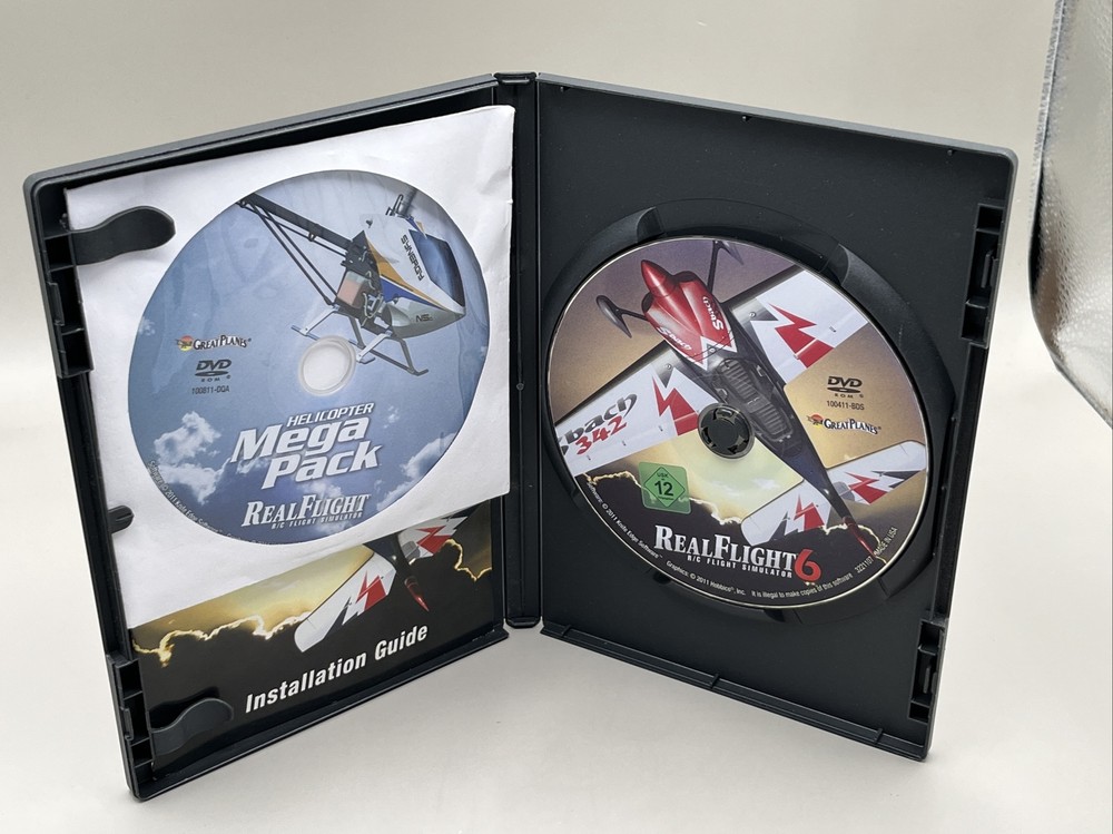 Real Flight 6 R/C Flight Simulator DVD + MEGA PACK DVD Installation Guide