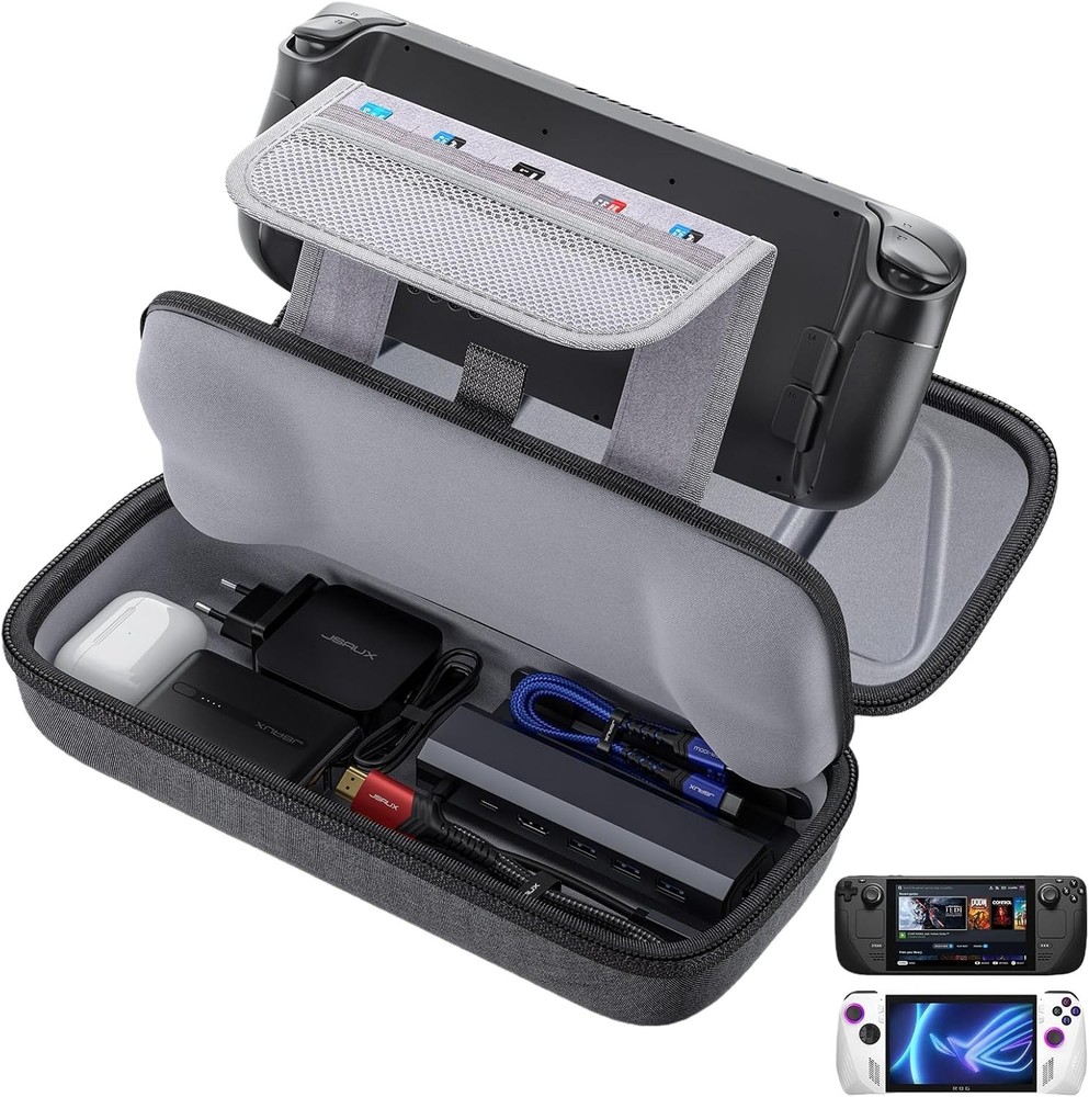 Carrying Case Compatible with Steam Deck/ROG Ally, Protective Hard Shell Trav...