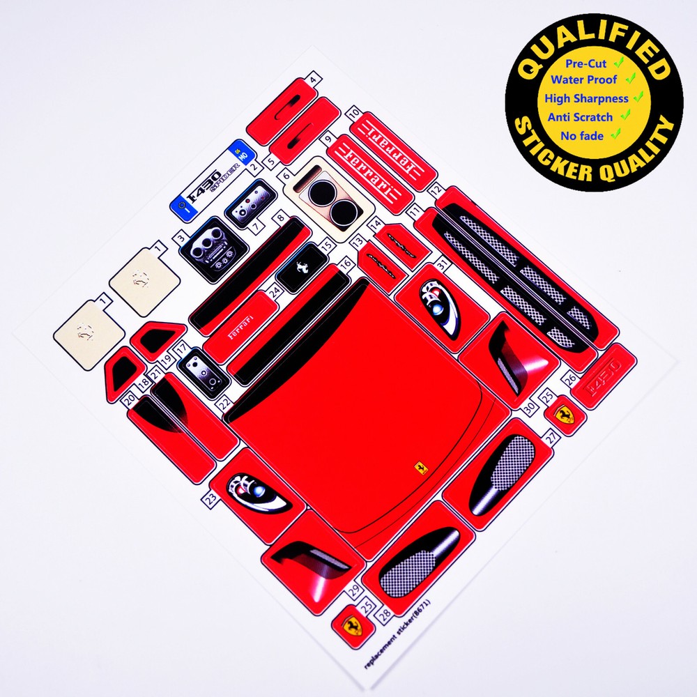 Replacement sticker for set 8671 Precut sticker