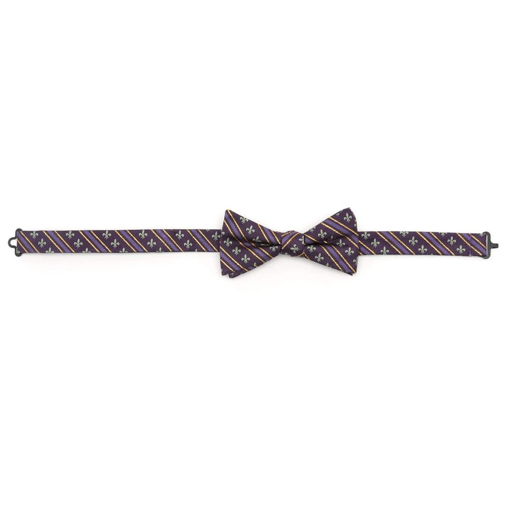 Mardi Gras Stripe Bow Tie