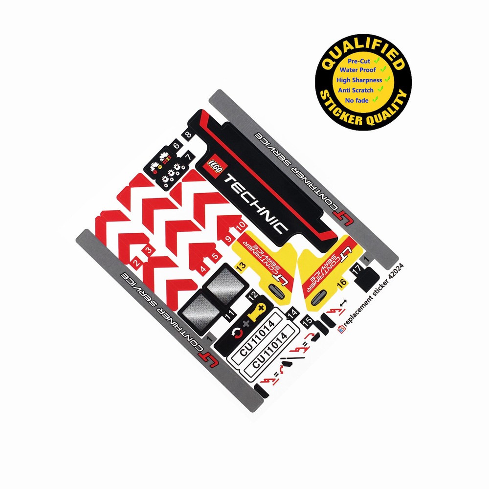 Replacement sticker for set 42024 Precut sticker