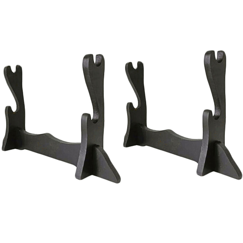2-Tiers (2Pcs) Mini Samurai Sword Katana Tanto Stand Holder Display Rack Bracket
