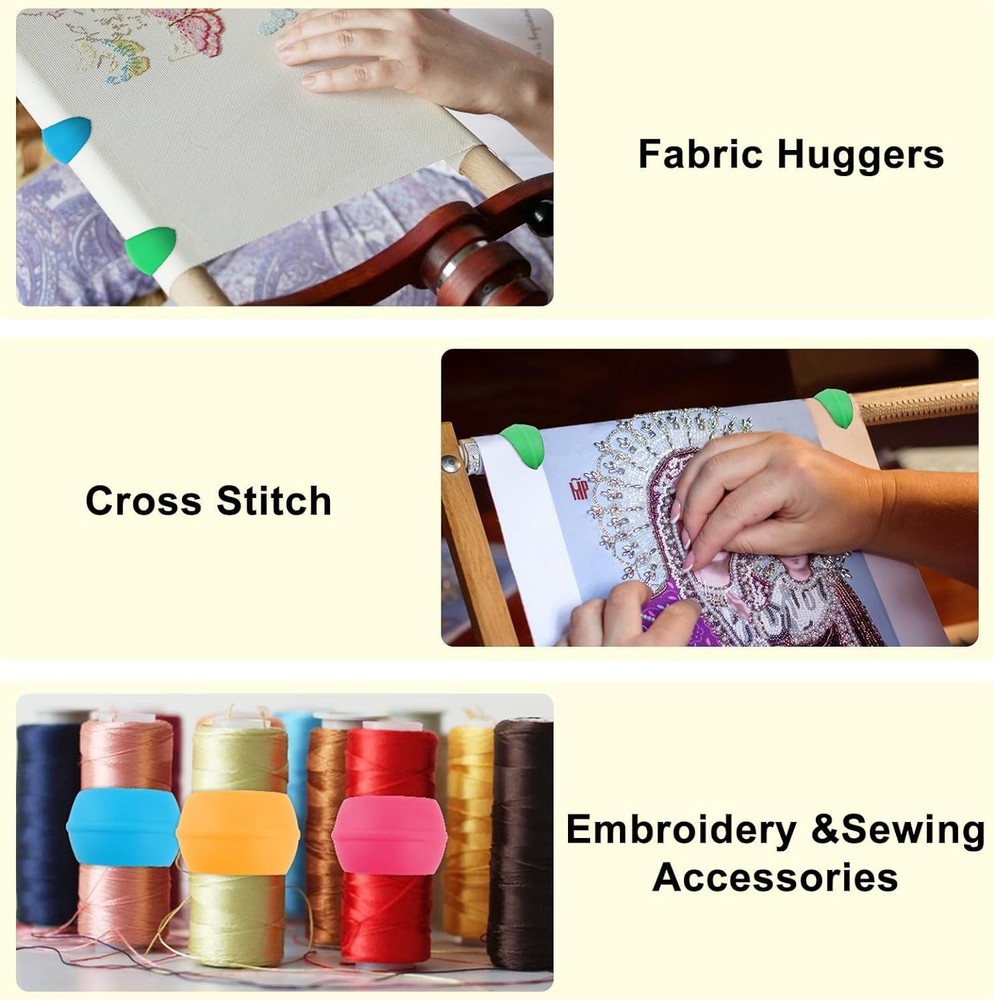 Embroidery Machine Thread 28 Assorted Colors 500M Polyester Spools Holder Set