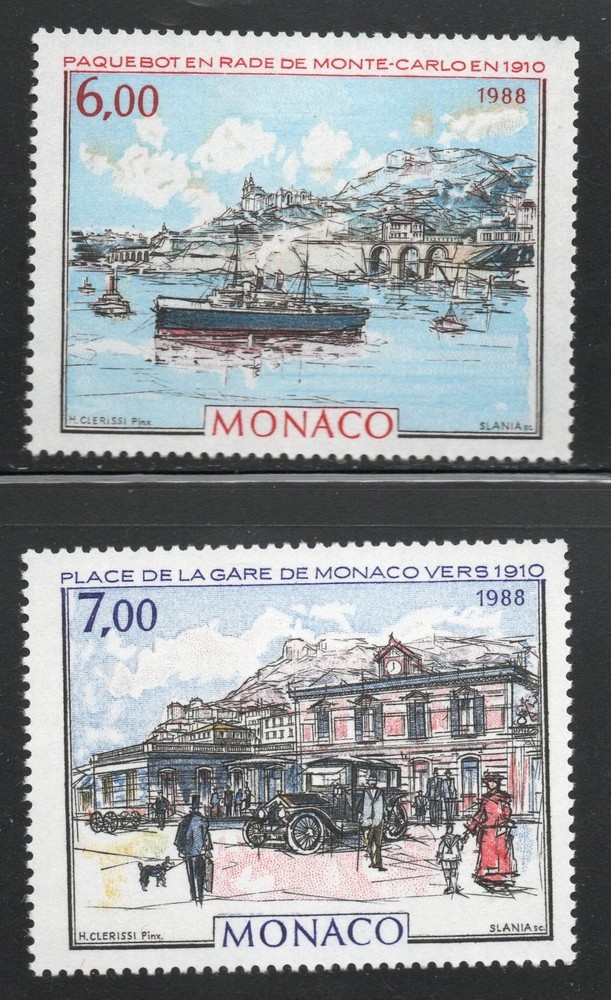 Monaco Scott 1638-9 Mint NH set