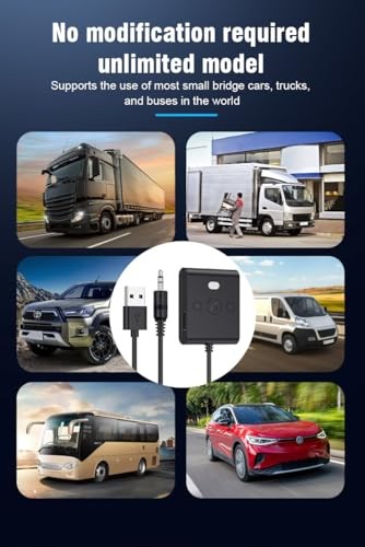 Bluetooth 5.4 AUX Car Adapter， [Enhanced Connection & Noise