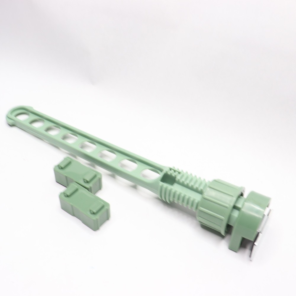 Window Frame Clothes Drying Rack Buckle Punch Plastic Green