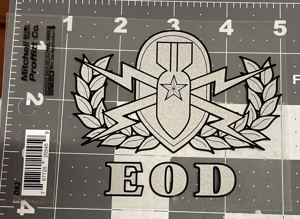 Decal - EOD - Ordnance Disposal Unit Decal - New
