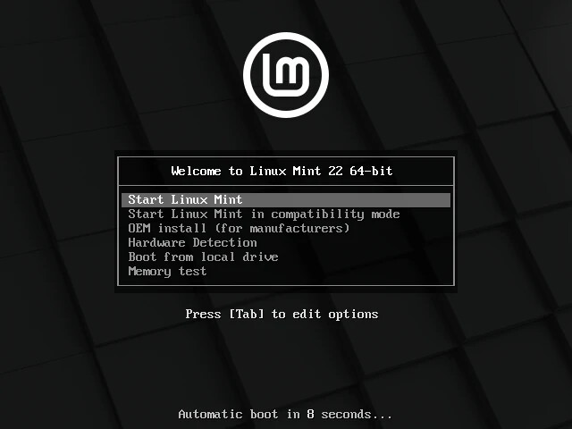 Linux MINT 21 USB VANESSA Cinnamon 64-Bit Live Boot, Full Install for MAC, PC