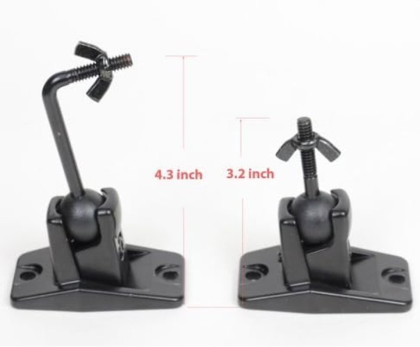 Speaker Wall Ceiling Mount Bracket One Pair for Universal Satellite, fits Key...