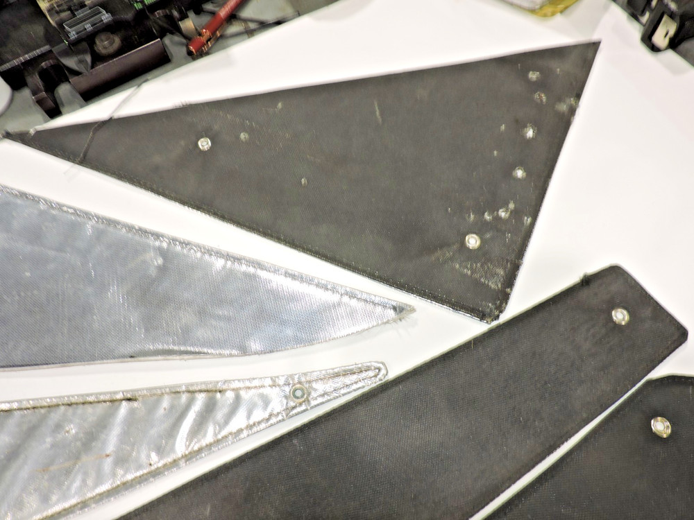 Flexible heatshields w/ eyelits Assorted sizes NICE NASCAR