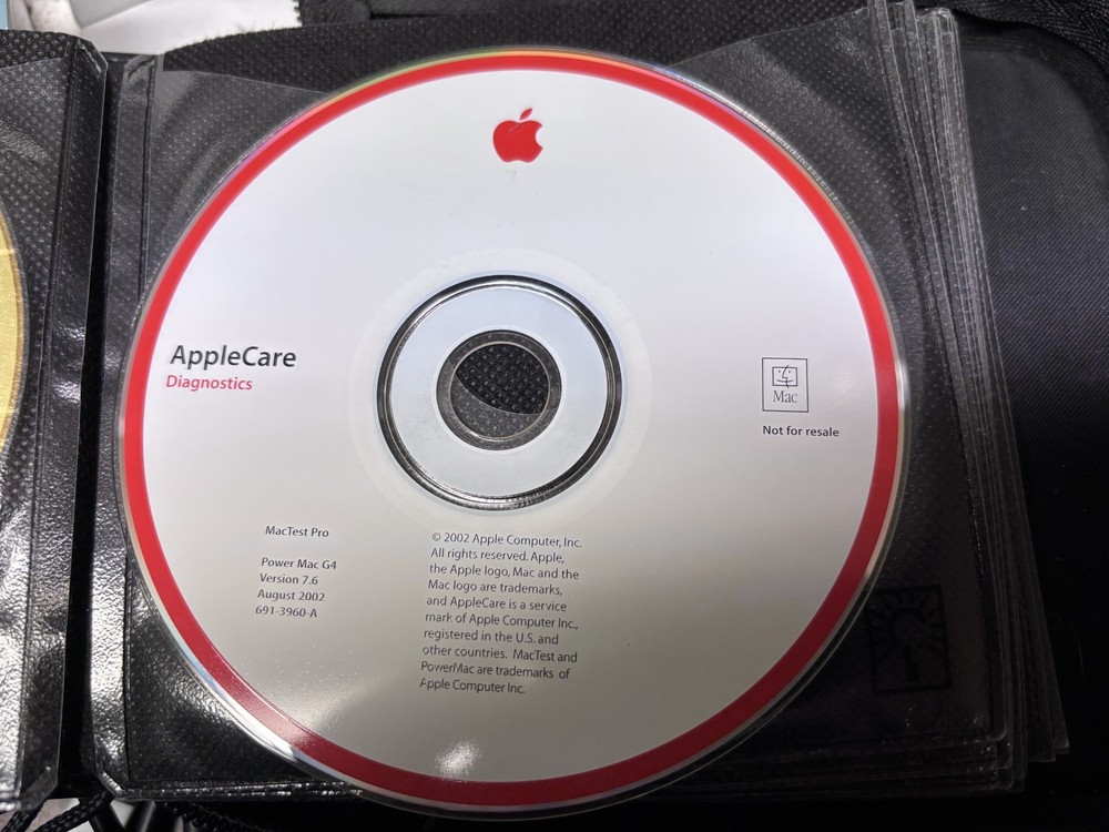 Apple Computer MacTest Pro Diagnostics Disk for Power Mac G4 Aug-2002 691-3960-A