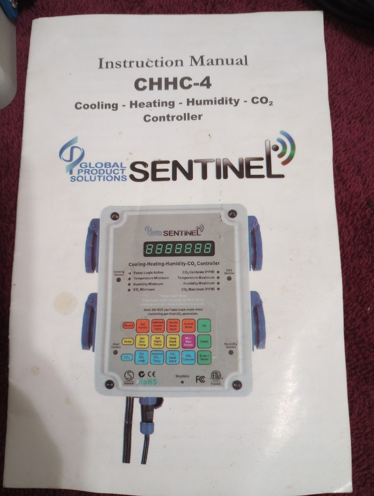 Sentinel CHHC-4 GARDEN Environmental Controller COOLING HEATING C02 HUMIDITY