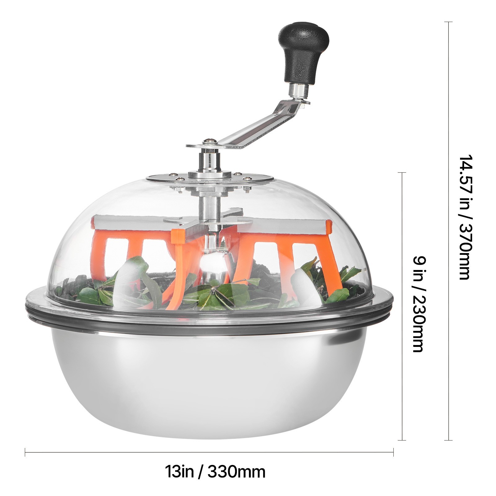 Uimoso 13" 16" 19" Manual Leaf Bud Trimmer Stainless Steel Bowl for Bud Trimming