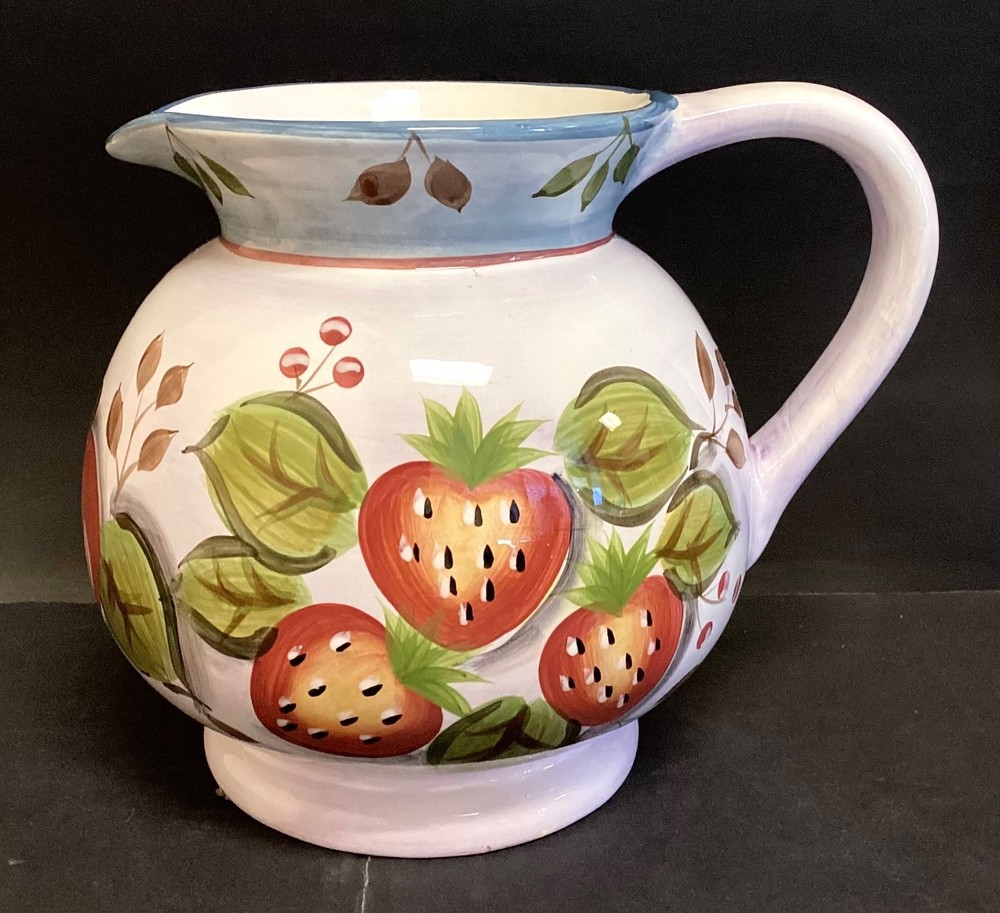 Heritage Mint, LTD. Black Forest Fruits Ceramic 3 Quart Pitcher