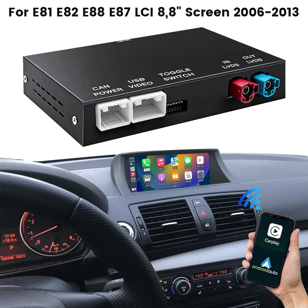 For BMW 328i 2008-2013 CIC System Wireless Apple Carplay Android Auto Module